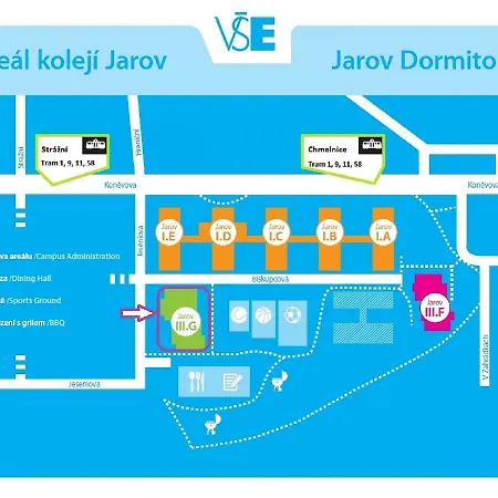 Hostel Eislerova Kolej Jarov *